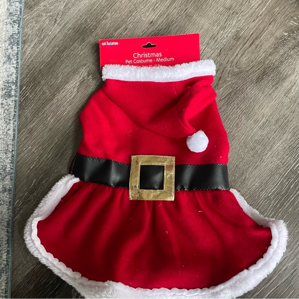 NEW at home Christmas Pet Costume Size Medium